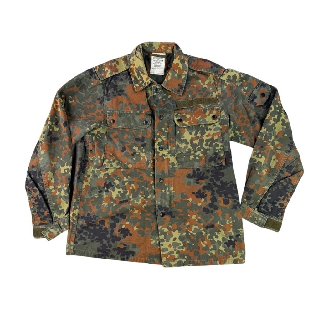 Vintage German Military Flecktarn Camo Field Jacket Shirt Small Gr 2 1997